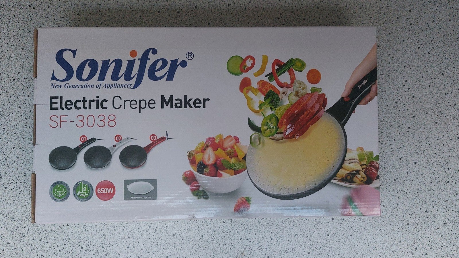 Sonifer Pannenkoekmaker/Electric Crepe
Maker voor €29, Ophalen of Verzenden, Nieuw