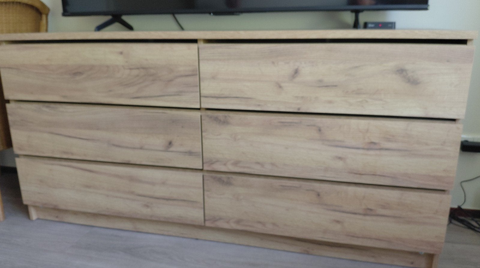 Dressoir met 6 laden - 160 cm breed, 48 cm diep, 80 cm hoog, Ophalen, Gebruikt, 5 laden of meer, 150 tot 200 cm