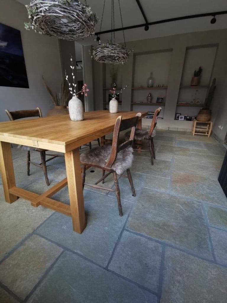 BOURGONDISCHE DALLEN RAW CHATEAU, ANTIEKE KALKSTEEN VLOER, Ophalen of Verzenden
