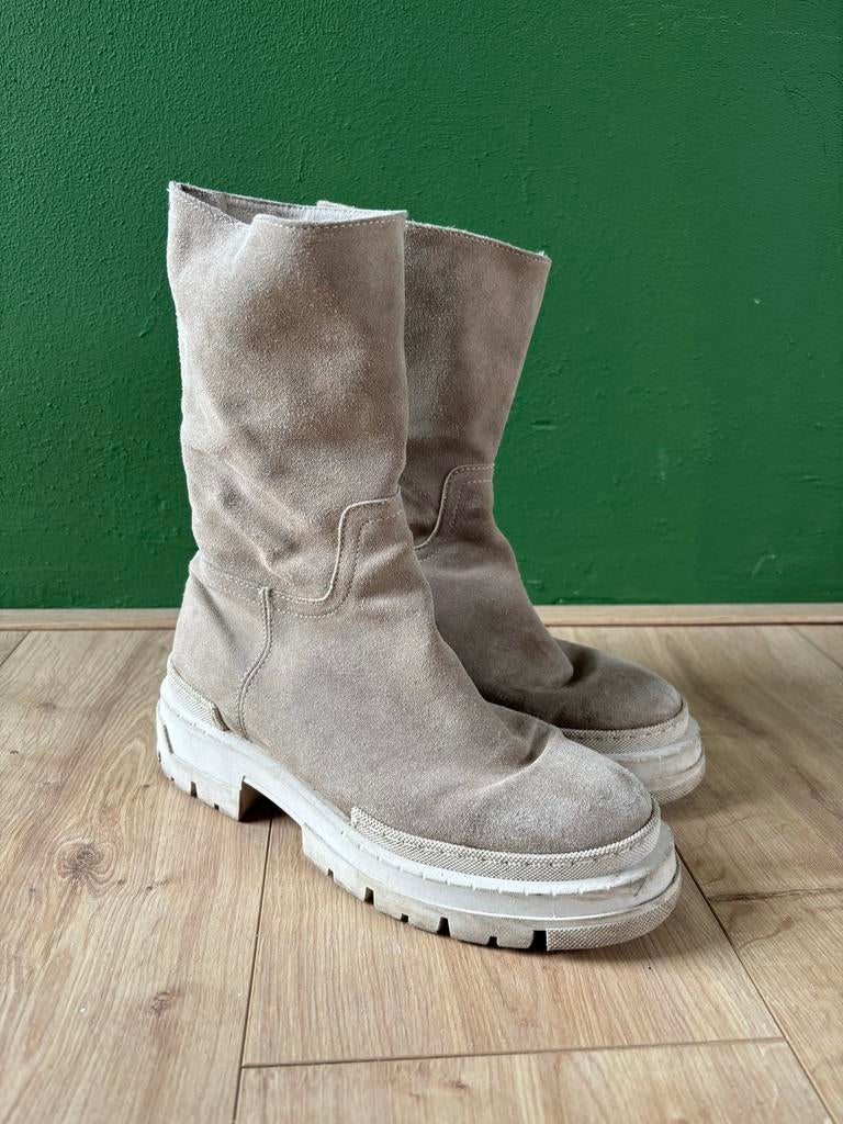 Yaya laarzen maat 39, Ophalen of Verzenden, Gedragen, Beige, Lage of Enkellaarzen