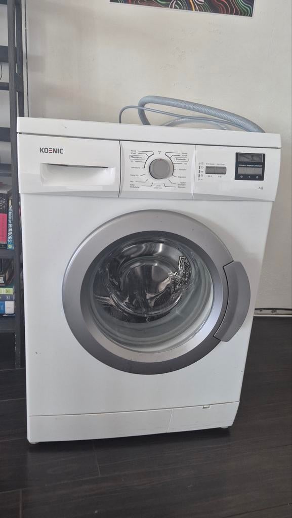 Koenic wasmachine 7kg, Witgoed en Apparatuur, Wasmachines, Gebruikt, Voorlader, 6 tot 8 kg, 1200 tot 1600 toeren, Ophalen