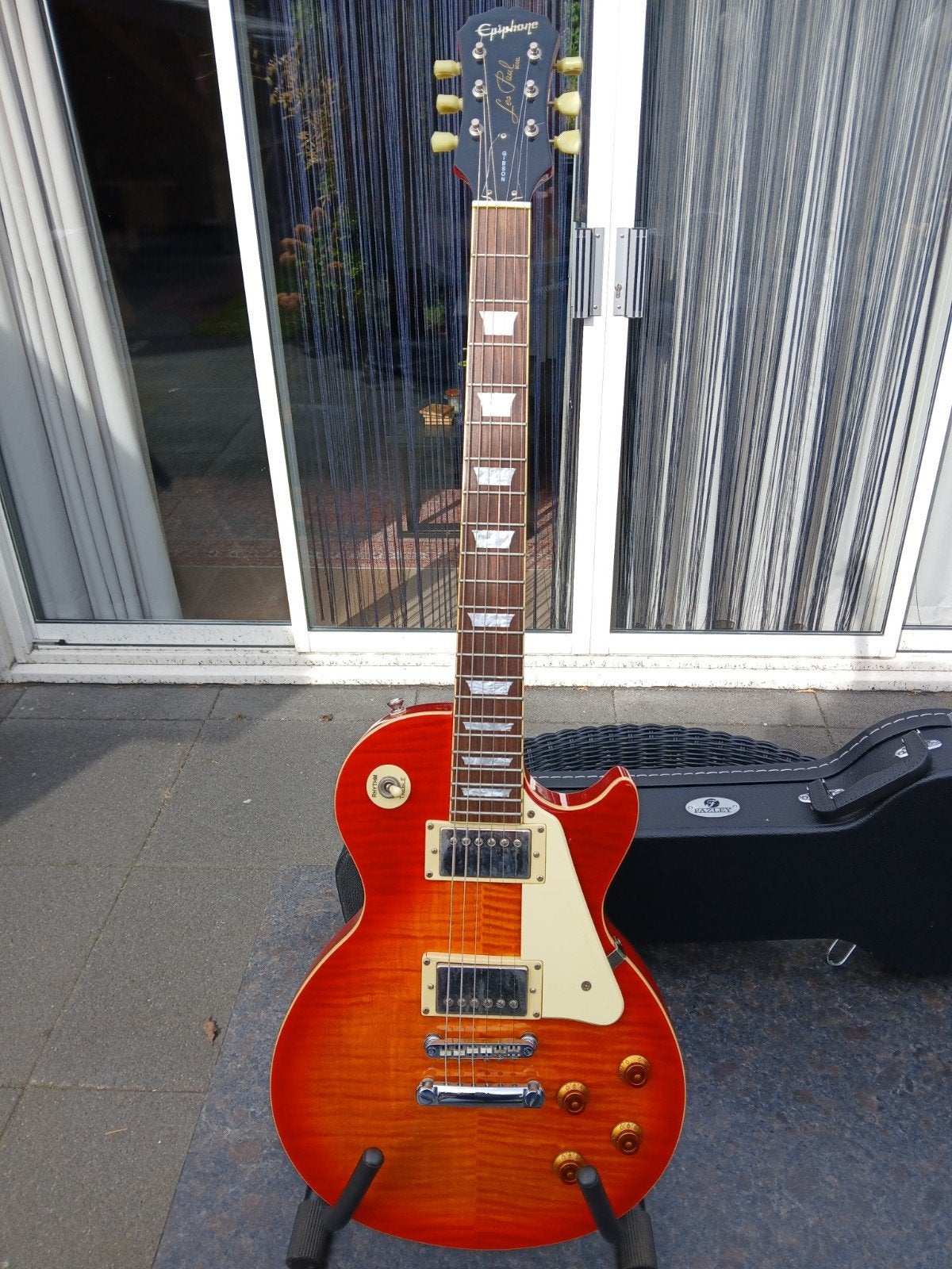 Epiphone Les Paul Standard - Gibson Burstbucker set upgrade., Muziek en Instrumenten, Ophalen, Zo goed als nieuw, Solid body, Epiphone