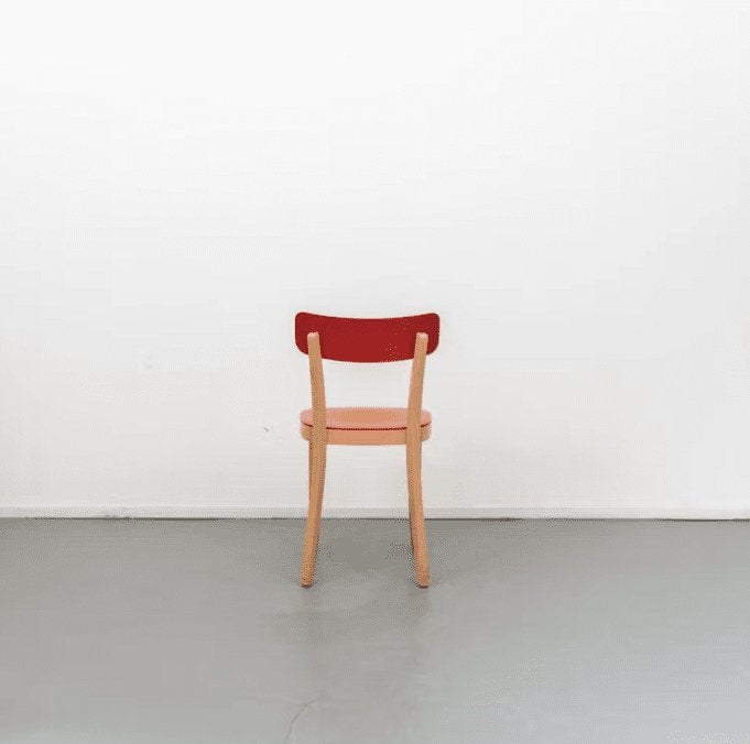 Vitra Basel Stoel Rood Hout, Niet ingevuld, Zo goed als nieuw, Niet ingevuld, Niet ingevuld