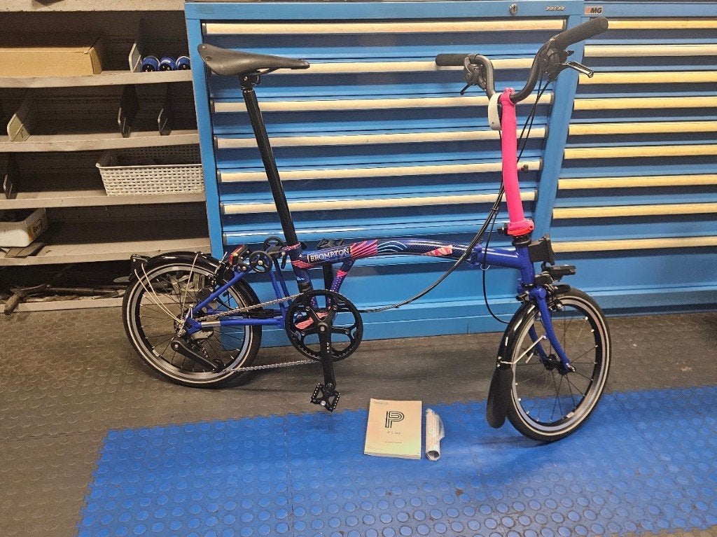 Brompton Team GB special edition P Line, Fietsen en Brommers, Ophalen, Brompton, Velgrem, 16 tot 18 inch
