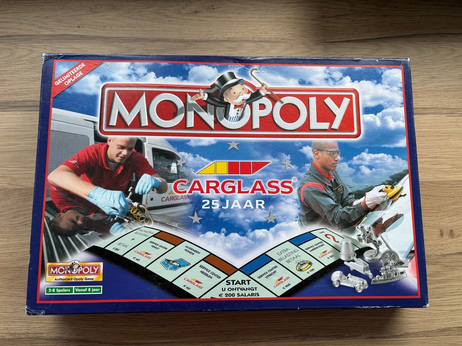 Monopoly Carglass 25 Jaar - Gelimiteerde Oplage, Drie of vier spelers, Ophalen of Verzenden, Zo goed als nieuw