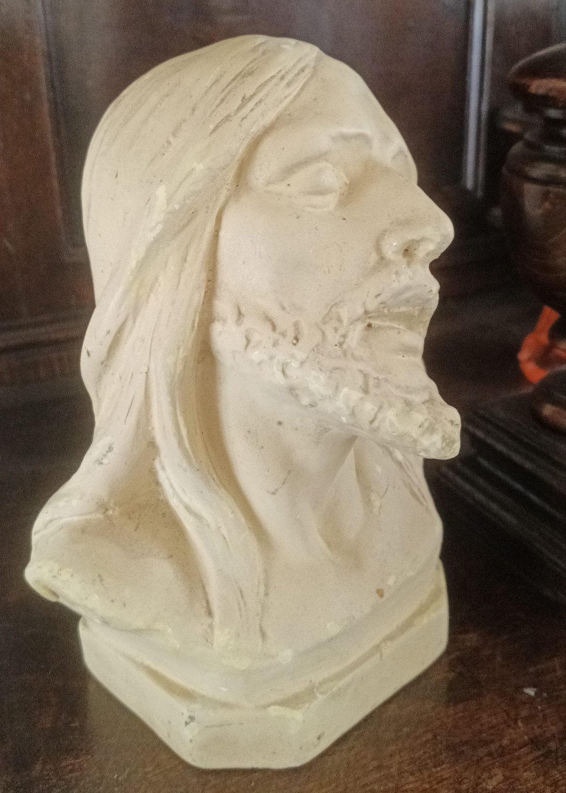 religie Jezus Christus buste beeld gesigneerd, Antiek en Kunst, Ophalen of Verzenden