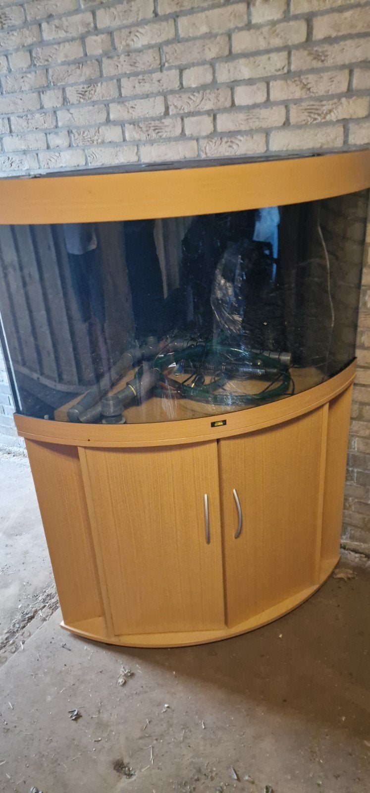 juwel 190 trigion hoekaquarium, Dieren en Toebehoren, Inclusief deksel, Ophalen of Verzenden, Zo goed als nieuw, Leeg aquarium