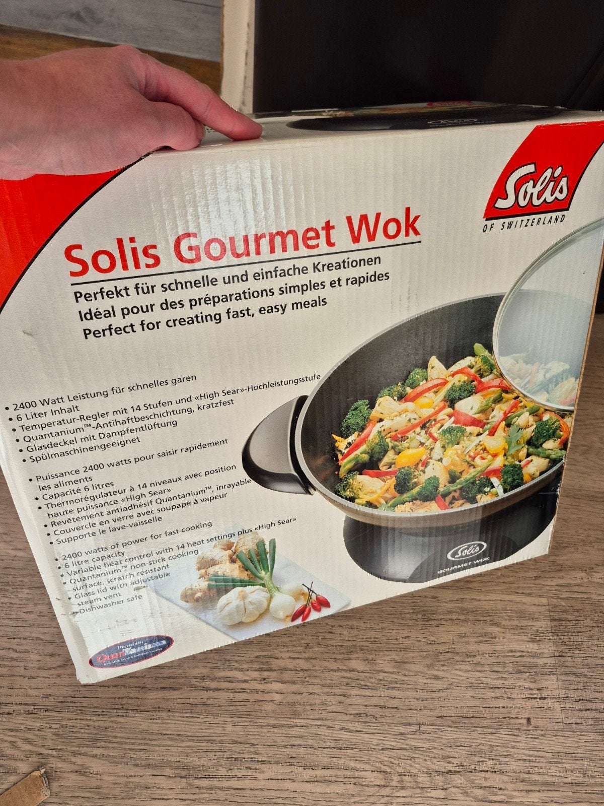 Solis Gourmet Wok pan - Elektrische Wokpan, Ophalen, Wok