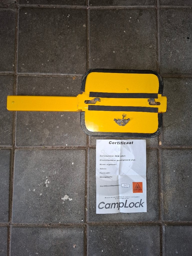 Camplock Mobi-Stop wielklem, Ophalen, Gebruikt