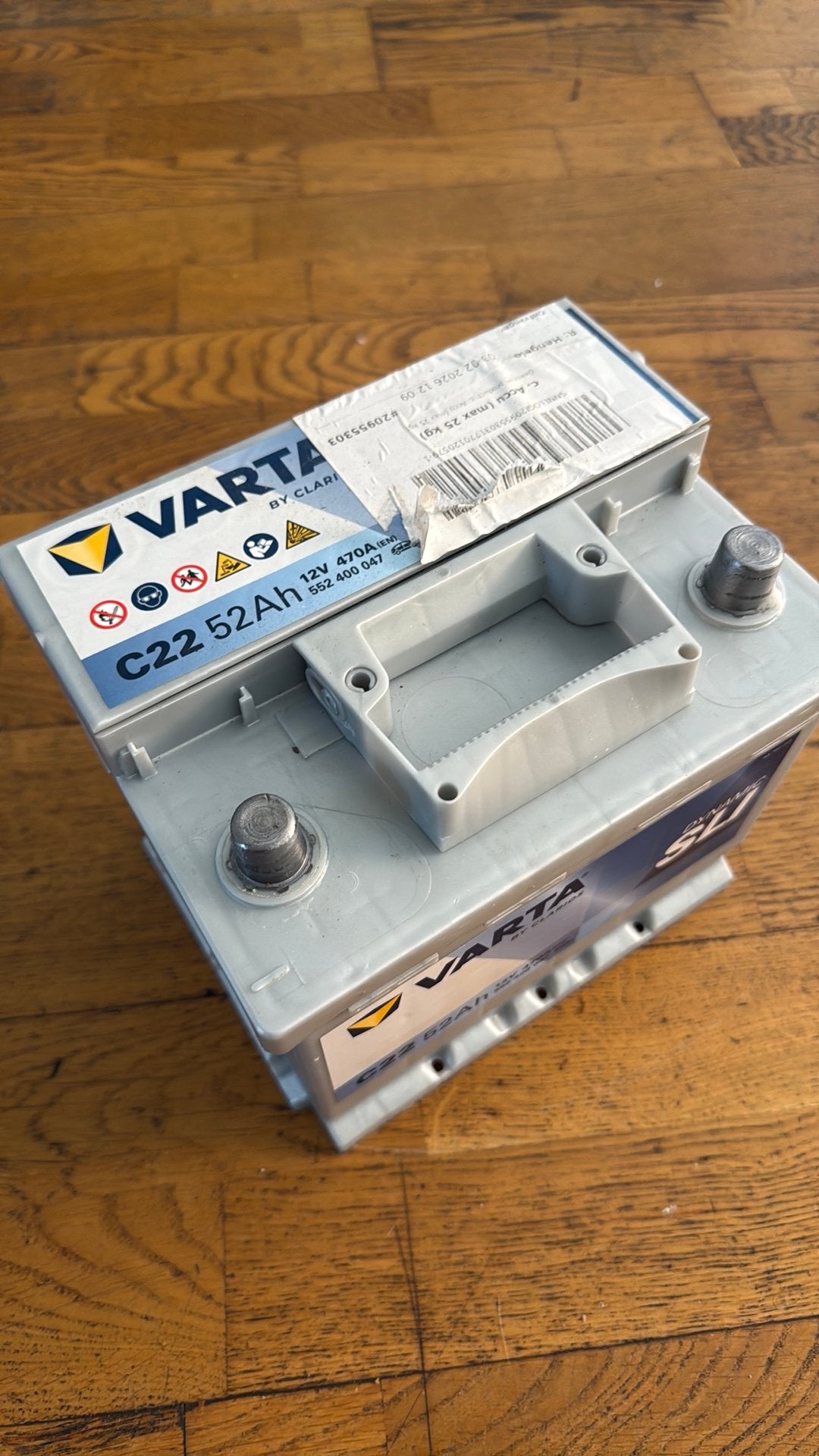 VARTA ACCU., Ophalen, Gebruikt