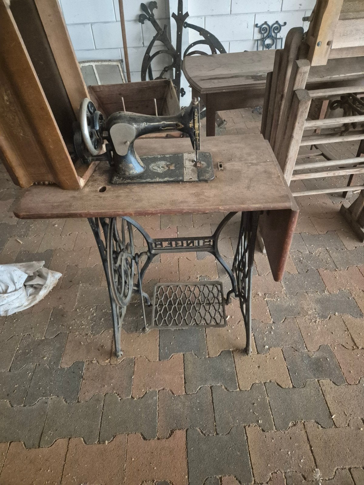 singer maaimachine, Ophalen