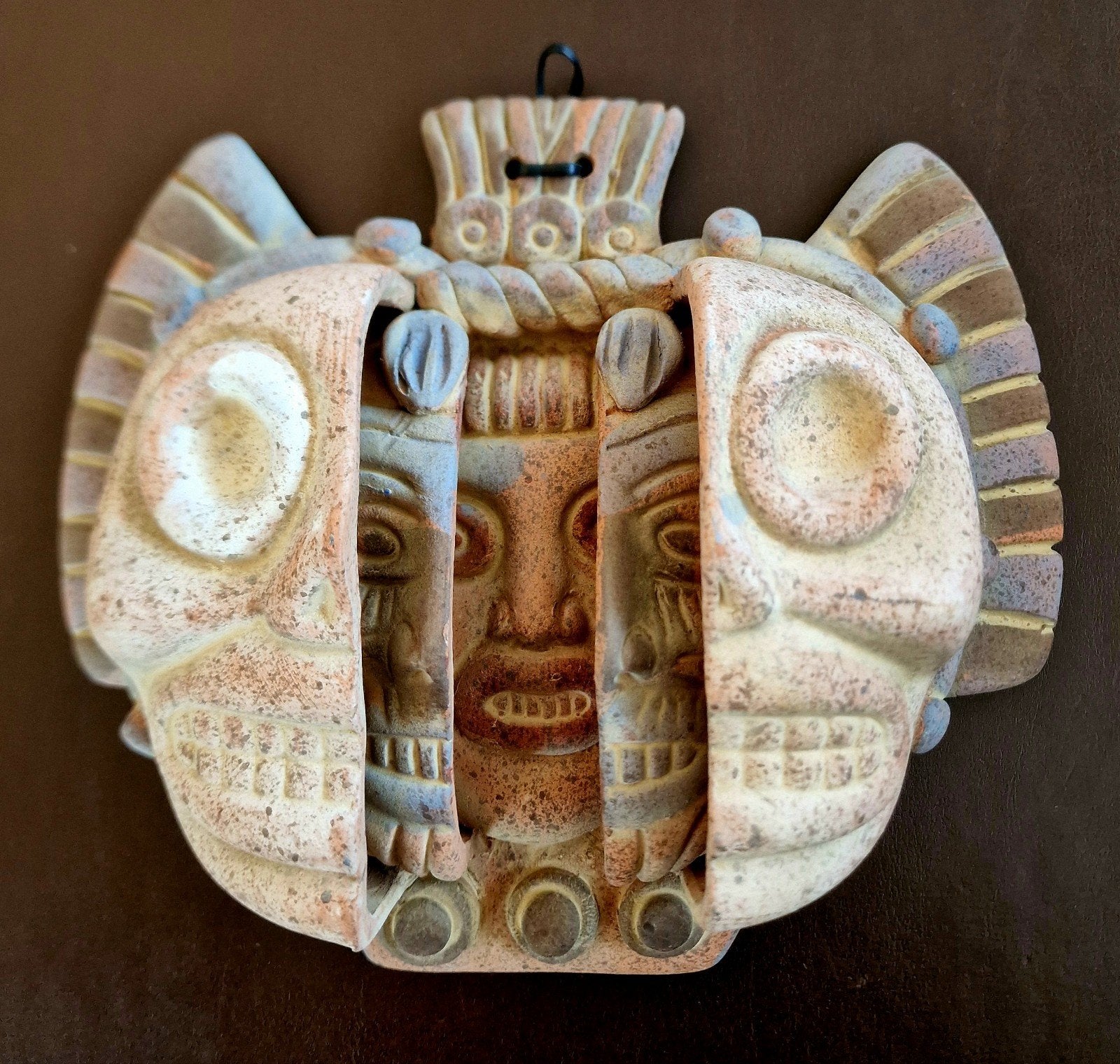 Maya terracotta masker. Verbeeldt 3 levensfasen, Ophalen of Verzenden, Overige landen