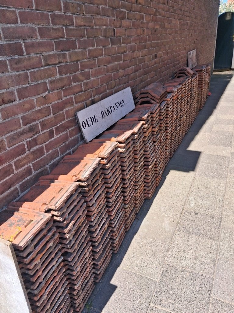 500 oranje terracotta Dakpannen laumans tuile du nord, Doe-het-zelf en Verbouw, Ophalen, Gebruikt, Steen of Klei, 15 m² of meer