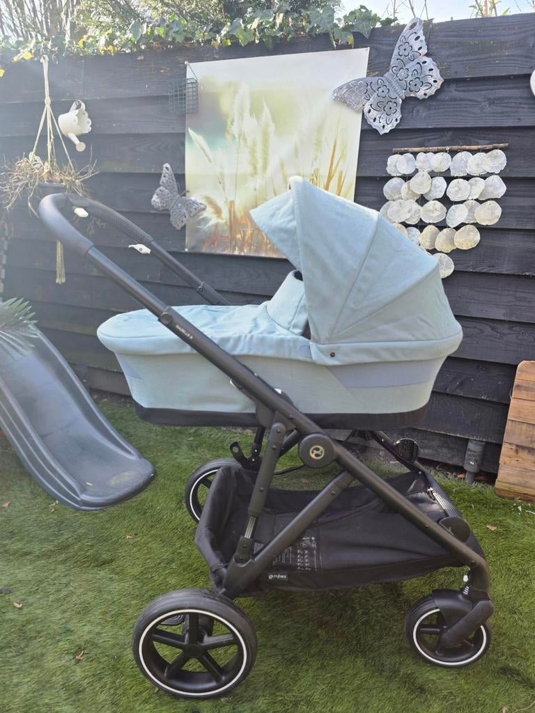 Cybex Gazelle Duowagen + Autostoel, Zo goed als nieuw, Combiwagen, Verstelbare duwstang, Ophalen