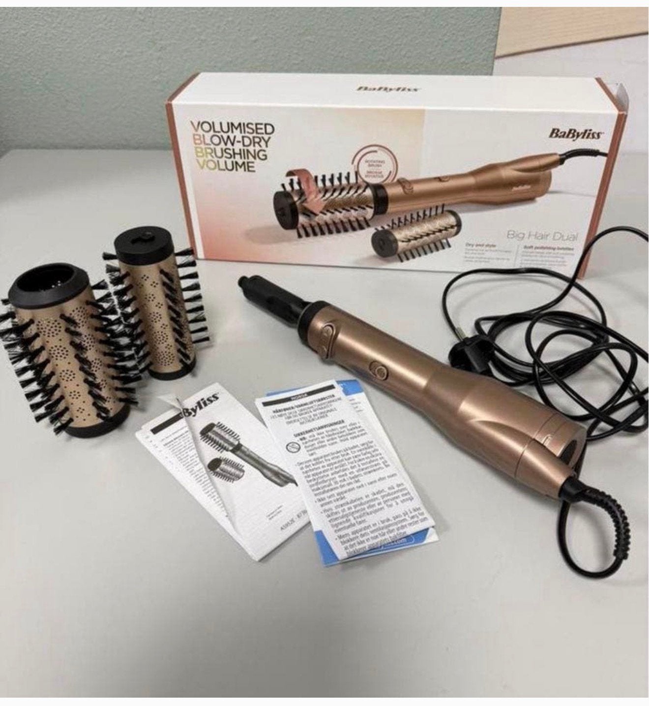 BaByliss volumised Big Hair Dual - de roterende föhnborstel, Sieraden, Tassen en Uiterlijk, Uiterlijk | Haarverzorging, Nieuw