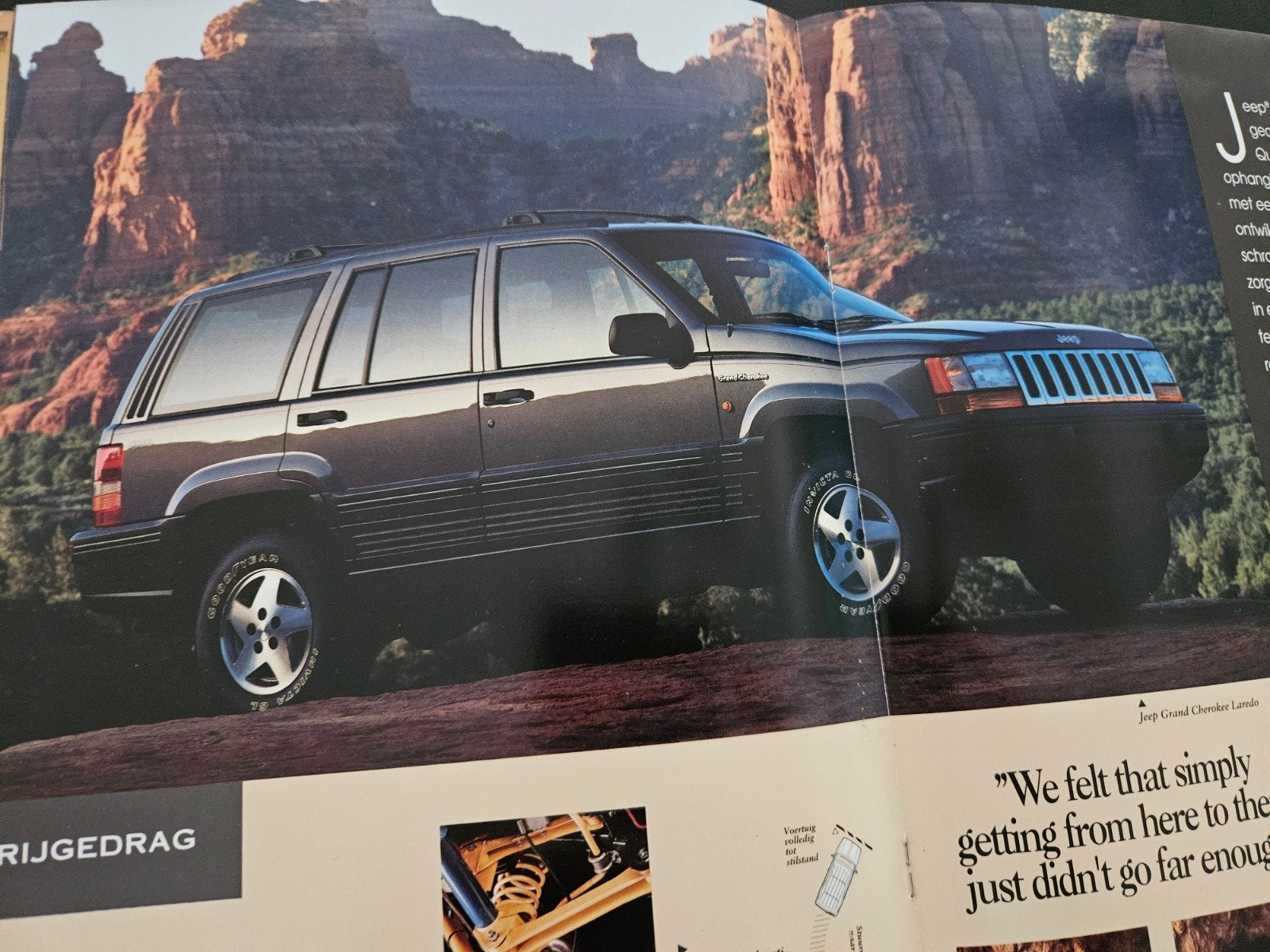 Brochure Jeep Grand Cherokee, Ophalen of Verzenden, Zo goed als nieuw, Overige merken