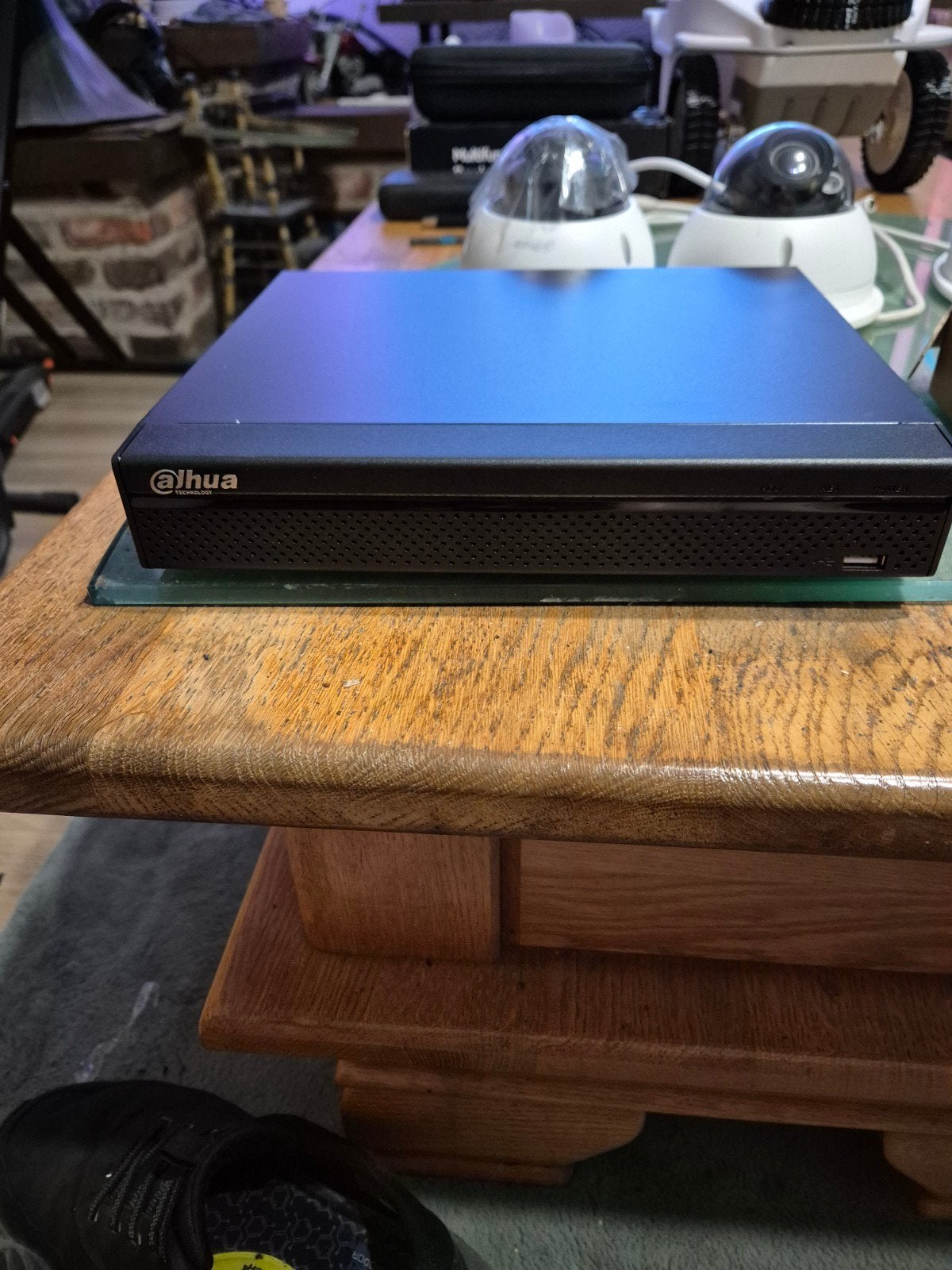 Dahua NVR met 3 IP-camera's en accessoires, Ophalen, Zo goed als nieuw, Buitencamera