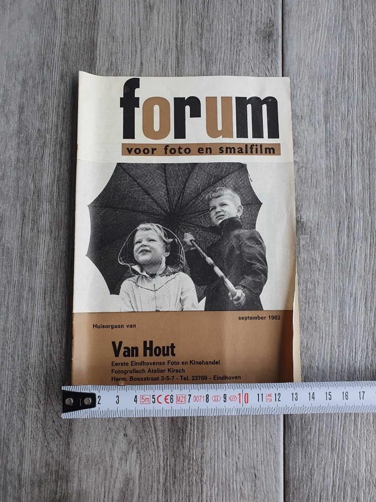 Boekje 1962,Forum voor foto en smalfilm,Eerste Eindhovense, Fotograferen en Filmen, Van Hout Eindhoven, Ophalen of Verzenden, Zo goed als nieuw