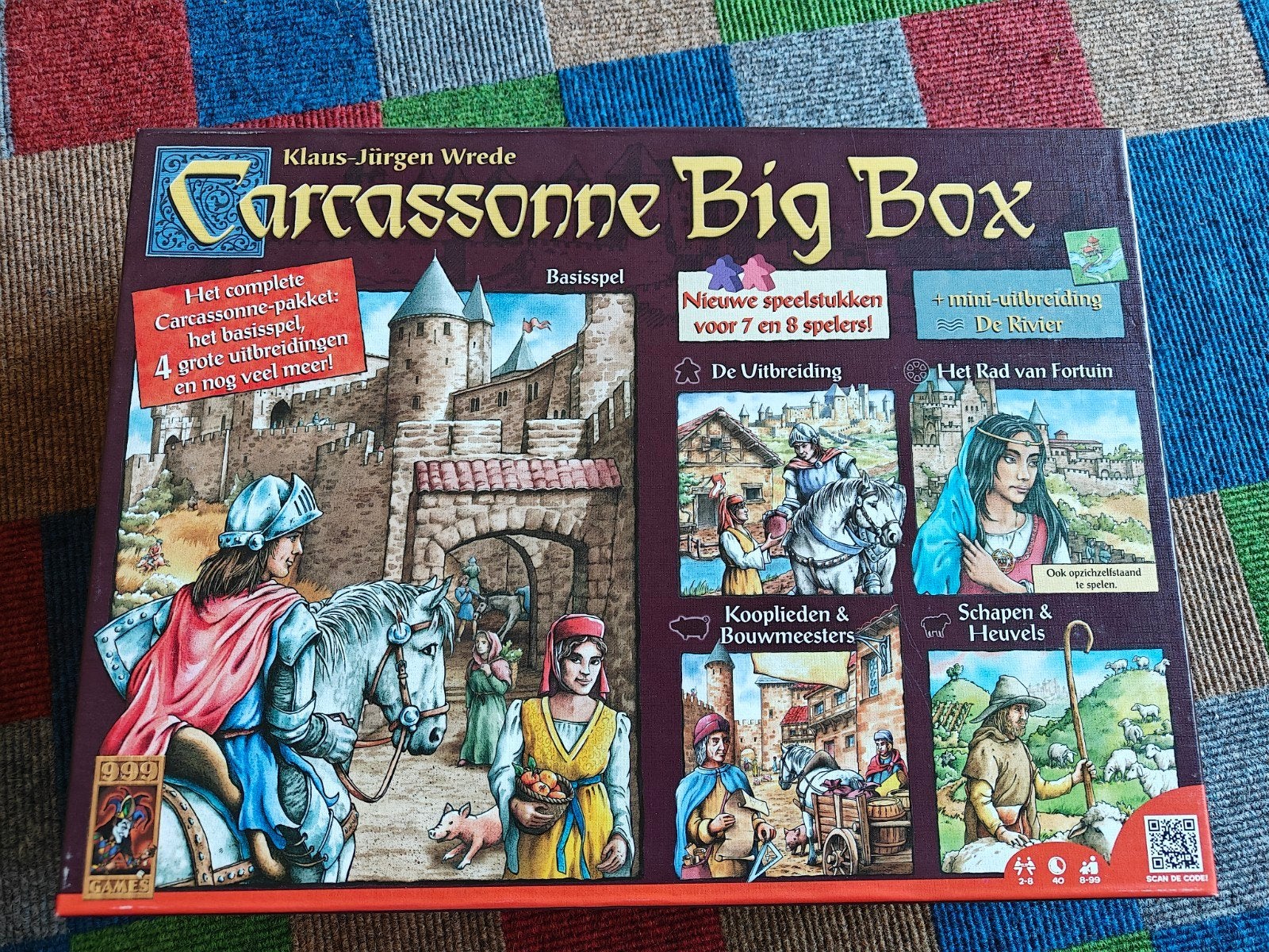 Carcassonne Big Box 2 - Compleet basisspel met uitbreidingen, Hobby en Vrije tijd, Gezelschapsspellen | Bordspellen, Vijf spelers of meer
