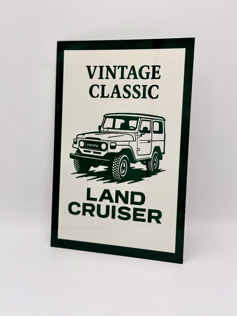 Toyota Land Cruiser classic bord | 20x30cm, Verzamelen, Verzenden, Nieuw, Reclamebord