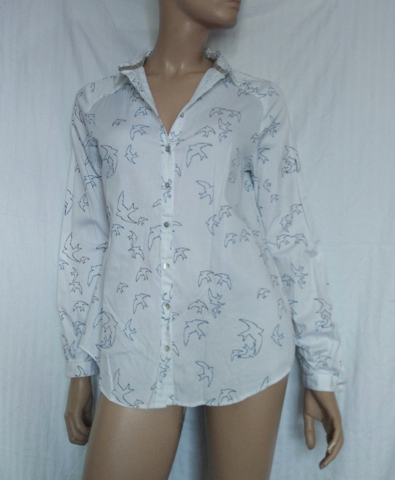 HUGO BOSS Blouse,  Maat 36 - 38, Ophalen of Verzenden, Zo goed als nieuw, Maat 36 (S), Wit