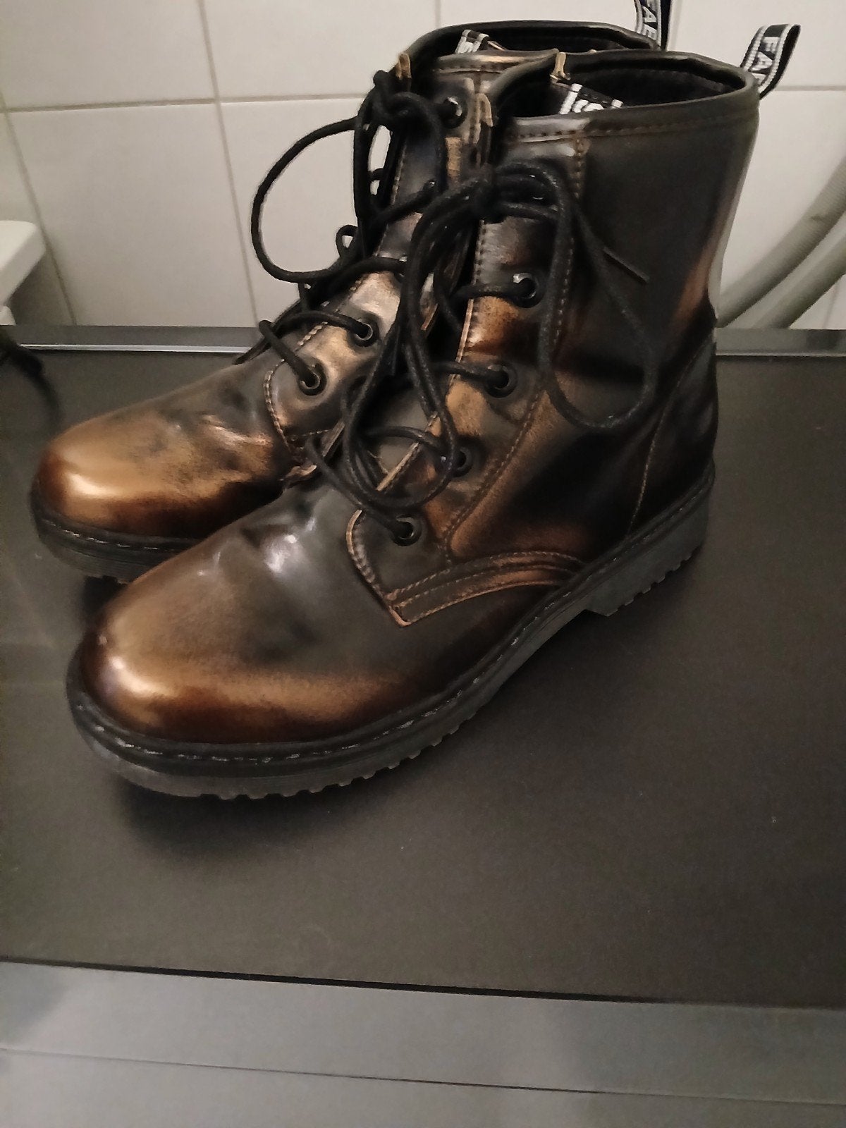 Leuke dames boots te koop, Bruin, Lage of Enkellaarzen, Ophalen of Verzenden, Gedragen