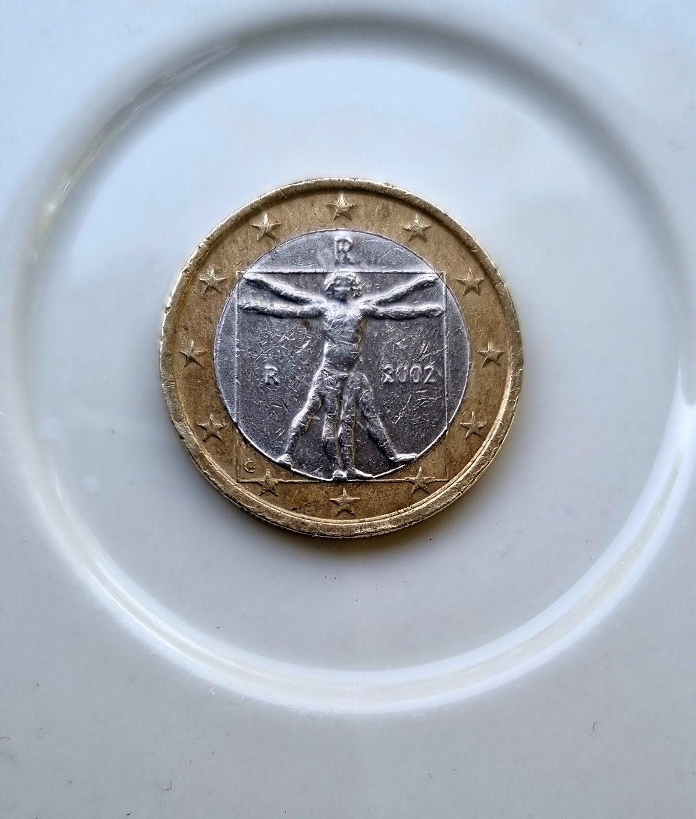 1 euromunt 2002 Leonardo da Vinci, Postzegels en Munten, Ophalen of Verzenden, Italië, 1 euro