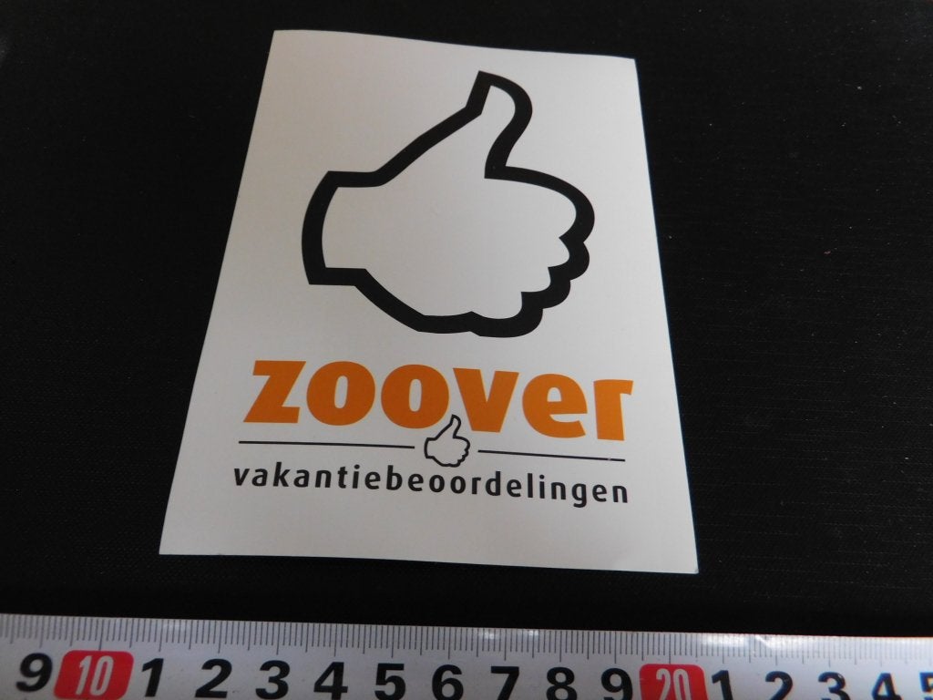 sticker ZOOVER vakantiebeoordelingen *, Ophalen of Verzenden, Zo goed als nieuw