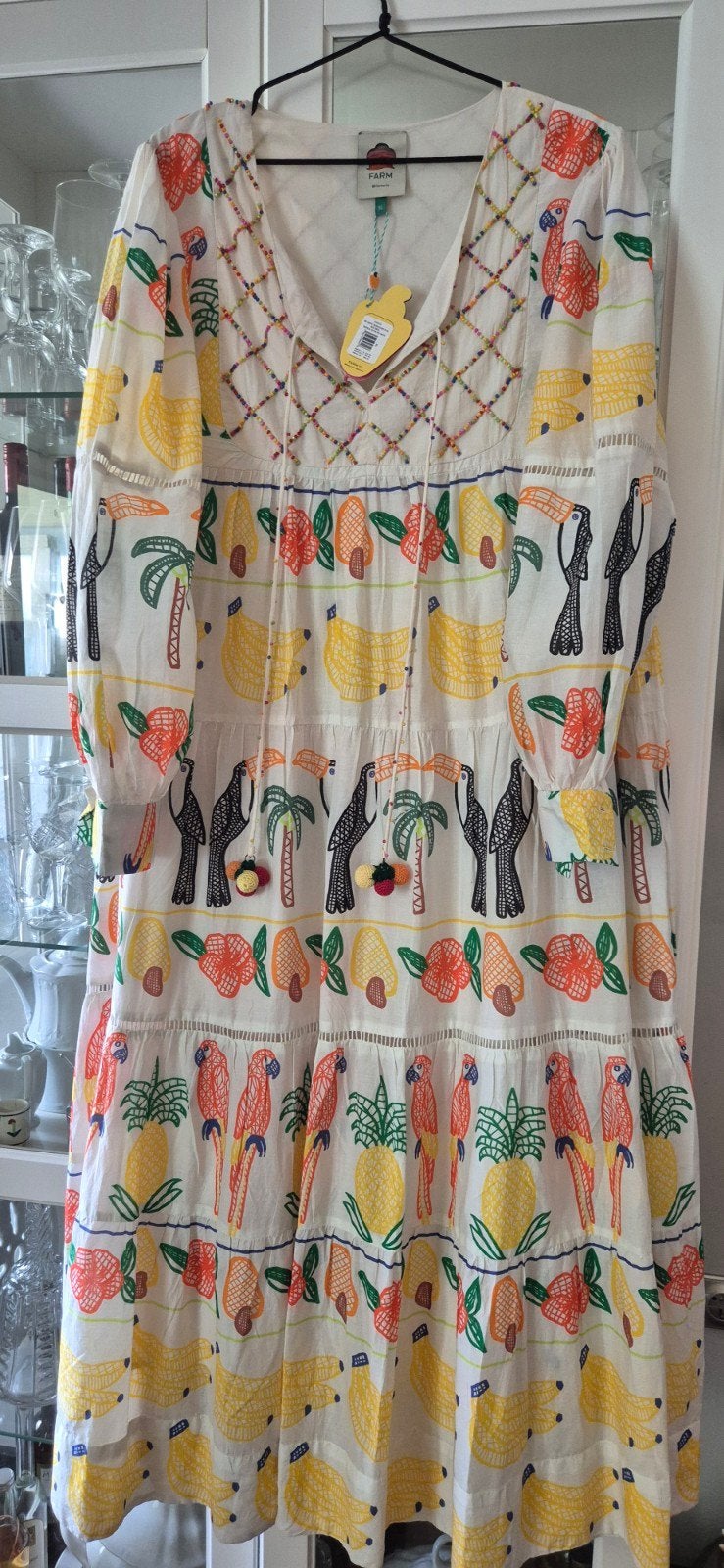 Uniek mooie lange zomerjurk, Kleding | Dames, Jurken, Geel, Maat 46/48 (XL) of groter, Nieuw, Ophalen of Verzenden