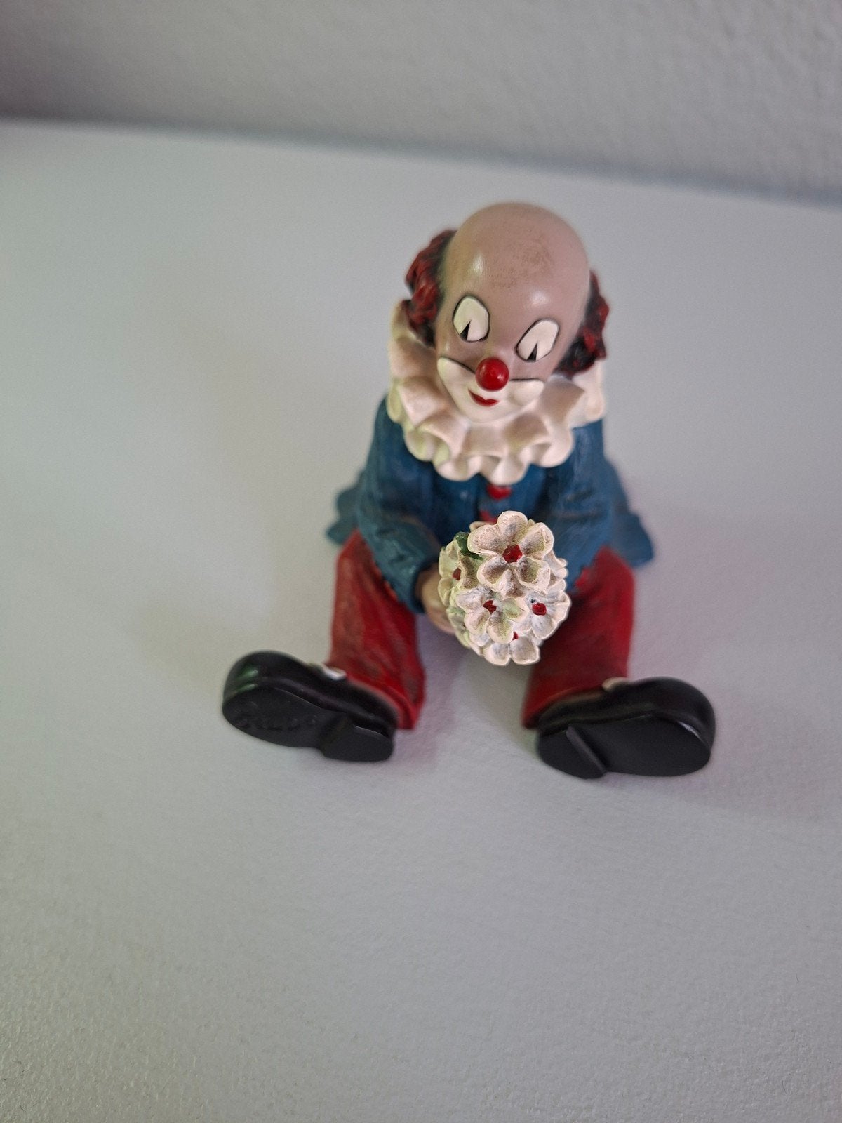 Gilde Clown beeldje met bloemen - Zo goed als nieuw, Ophalen, Zo goed als nieuw