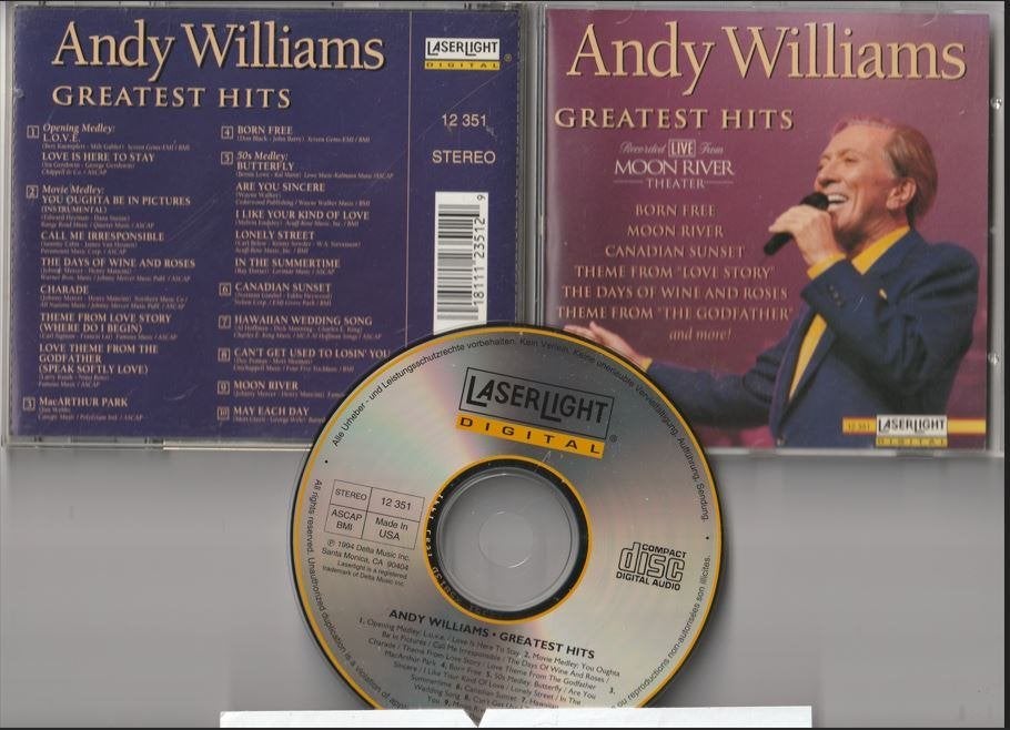 Andy Williams - Greatest Hits Live, Ophalen of Verzenden, Zo goed als nieuw