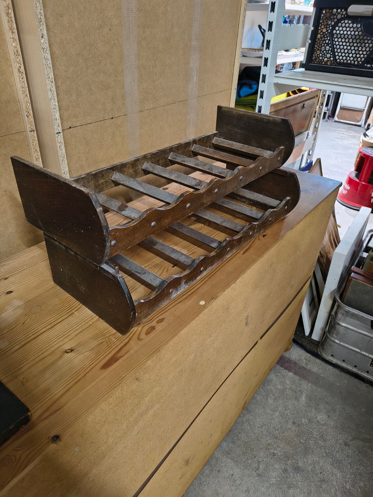 Vintage midcentury wijnrekken, Ophalen, Gebruikt, ., .