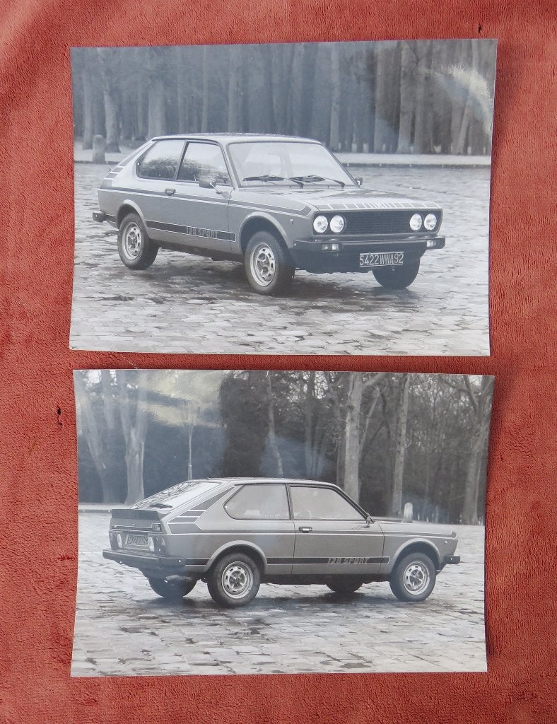 Fiat 128 Berlinetta Sport coupe, 2 authentieke foto's, Ophalen of Verzenden, Zo goed als nieuw, Auto's