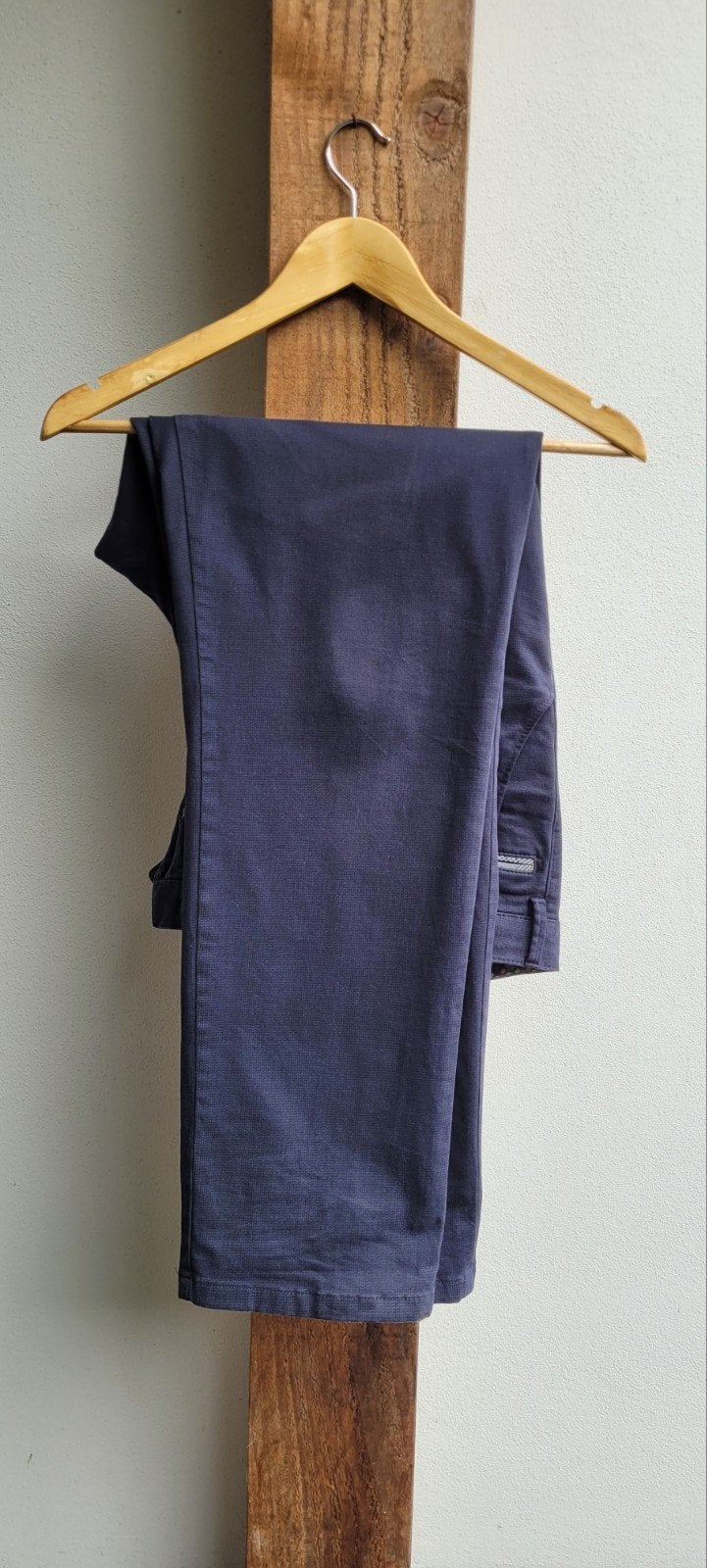 Meyer Broek Bonn Marineblauw Maat 28 Organisch Katoen, Blauw, Meyer, Overige maten, Ophalen of Verzenden