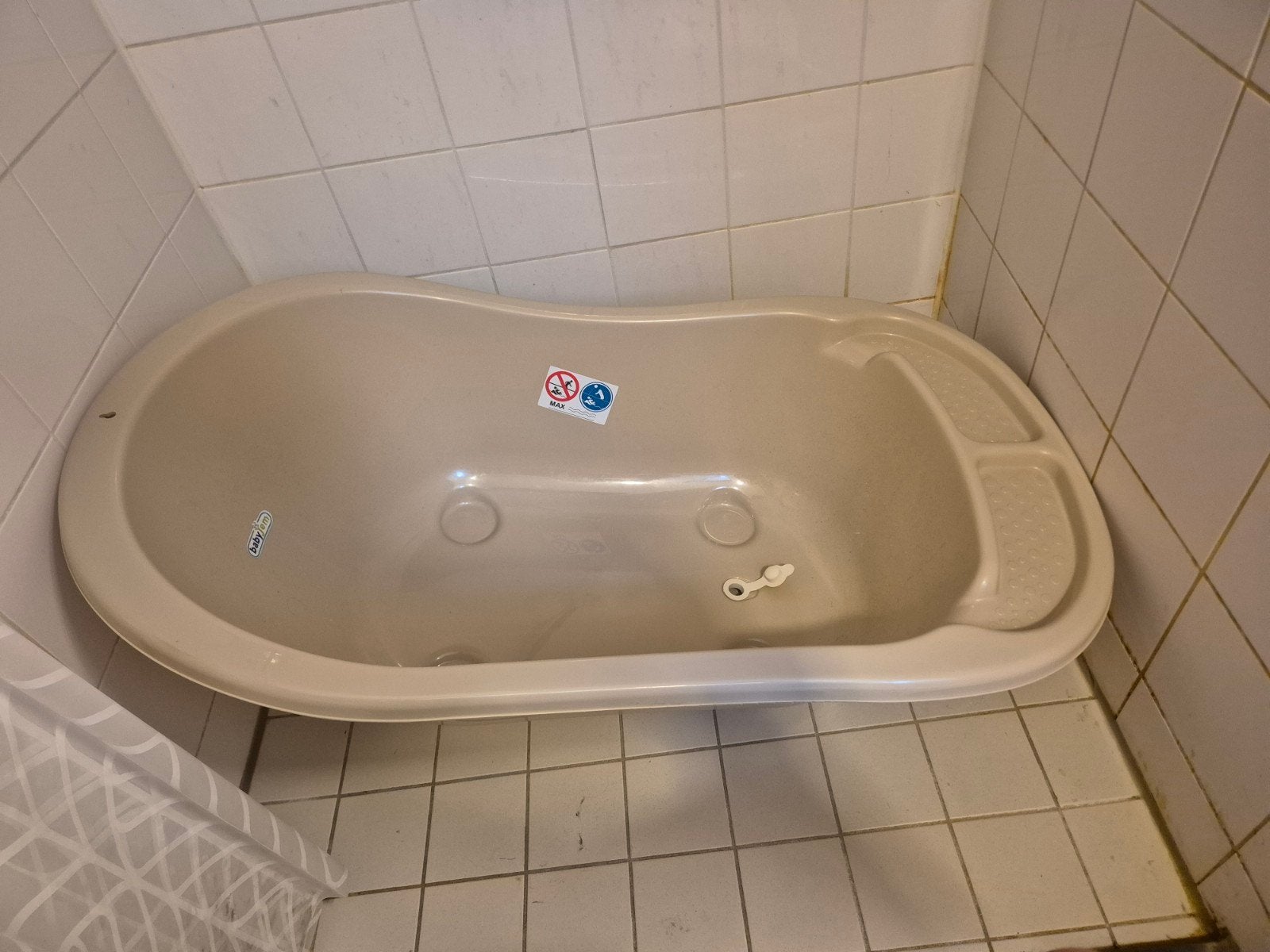 Babyjem kinderbadje, crème kleurig, Kinderen en Baby's, Badjes en Verzorging, Ophalen, Gebruikt, Badje, Overige merken