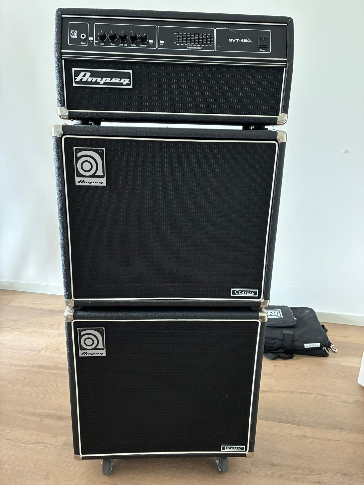 Ampeg SVT-450 head + speakerkast set, Ophalen, Zo goed als nieuw, 100 watt of meer