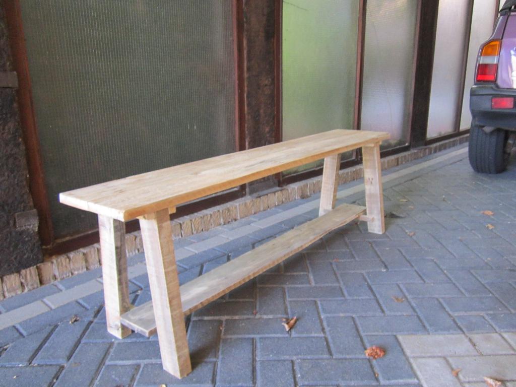 houten bankje, Huis en Inrichting, Woonaccessoires | Overige, Ophalen, Nieuw, Beige, Landelijk