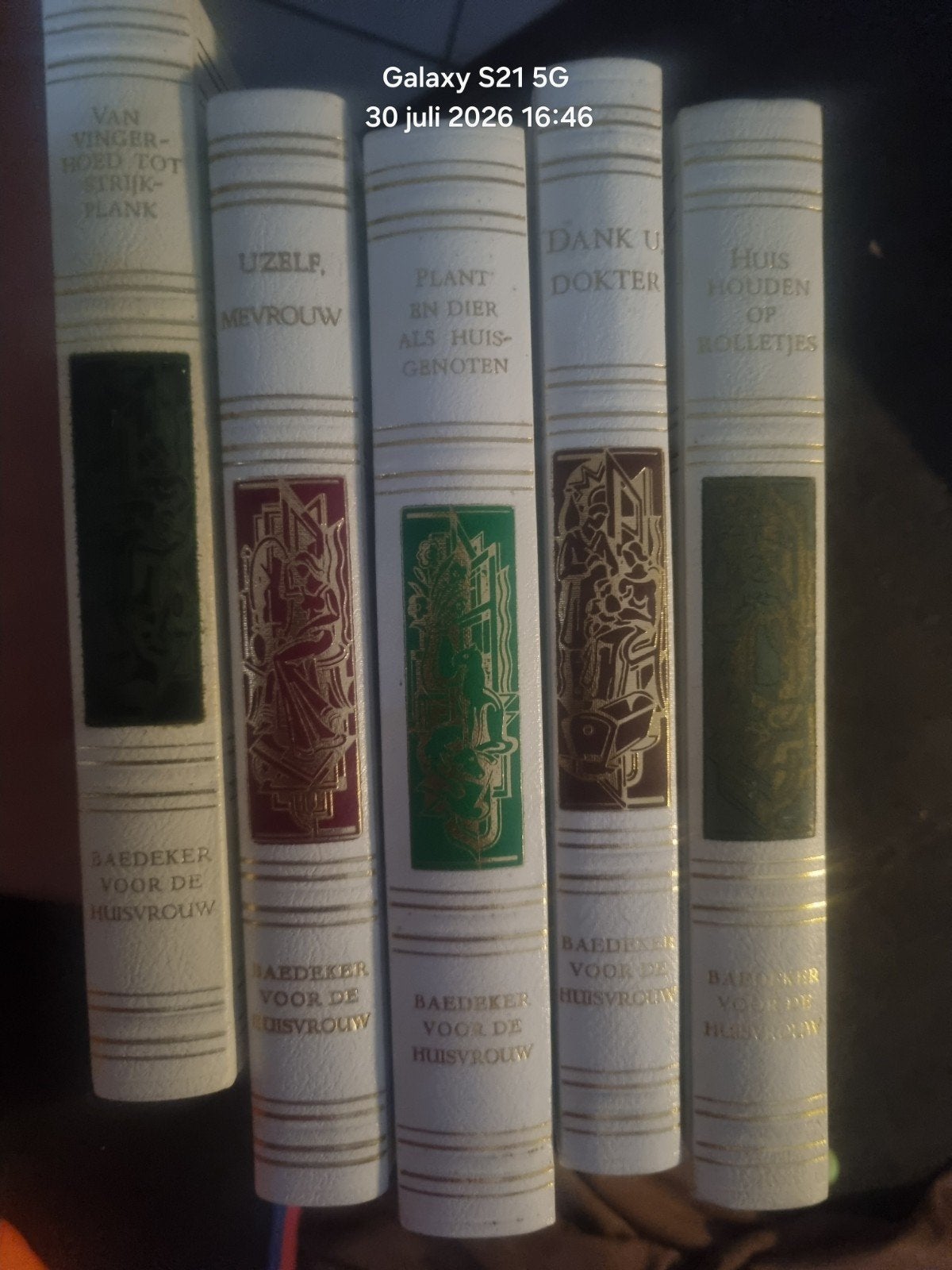 Vintage BAEDEKER boekenserie voor de huisvrouw (5 delen), Ophalen of Verzenden, Gelezen, Baedeker, Nederland