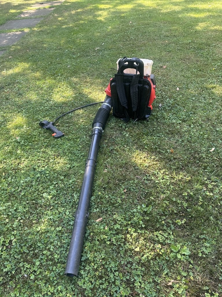 Top Garden benzine bladblazer, Ophalen, Benzine, Gebruikt, Ruggedragen