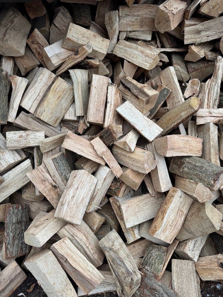 Haardhout gedroogd direct te stoken, 3 tot 6 m³, Ophalen of Verzenden, Blokken