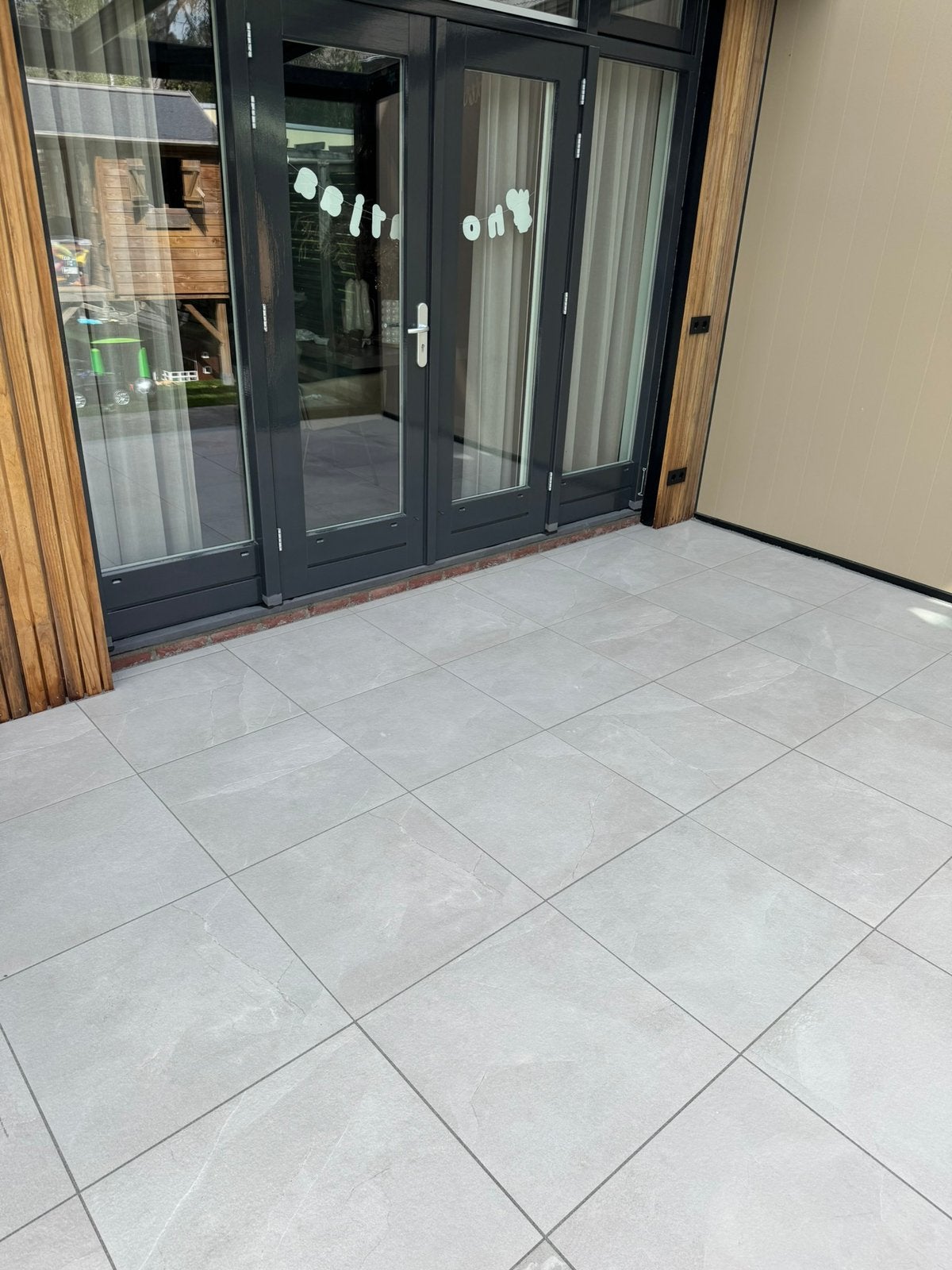 6 keramische tegels. 60x60, Tuin en Terras, Tegels en Klinkers, Ophalen, Nieuw, Keramiek, Terrastegels