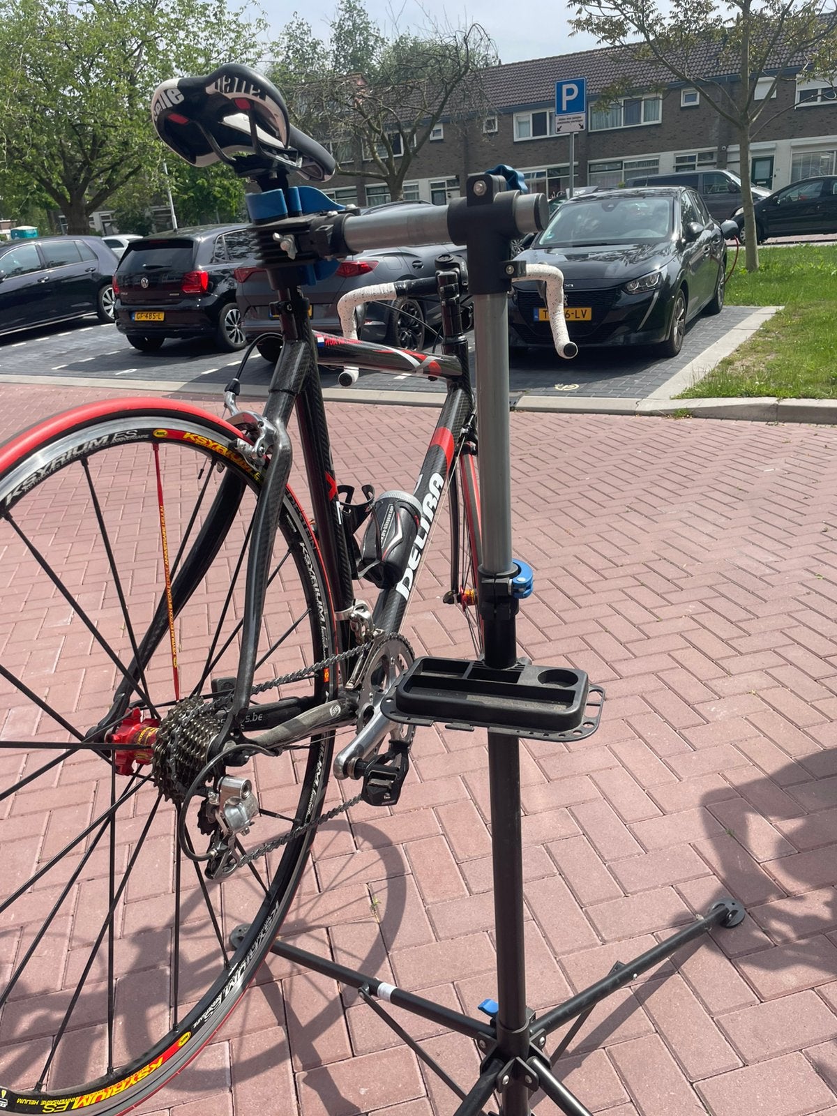 Powerfix profi fietsenstandaard, Fietsen en Brommers, Fietsaccessoires | Fietsgereedschap, Ophalen, Gebruikt