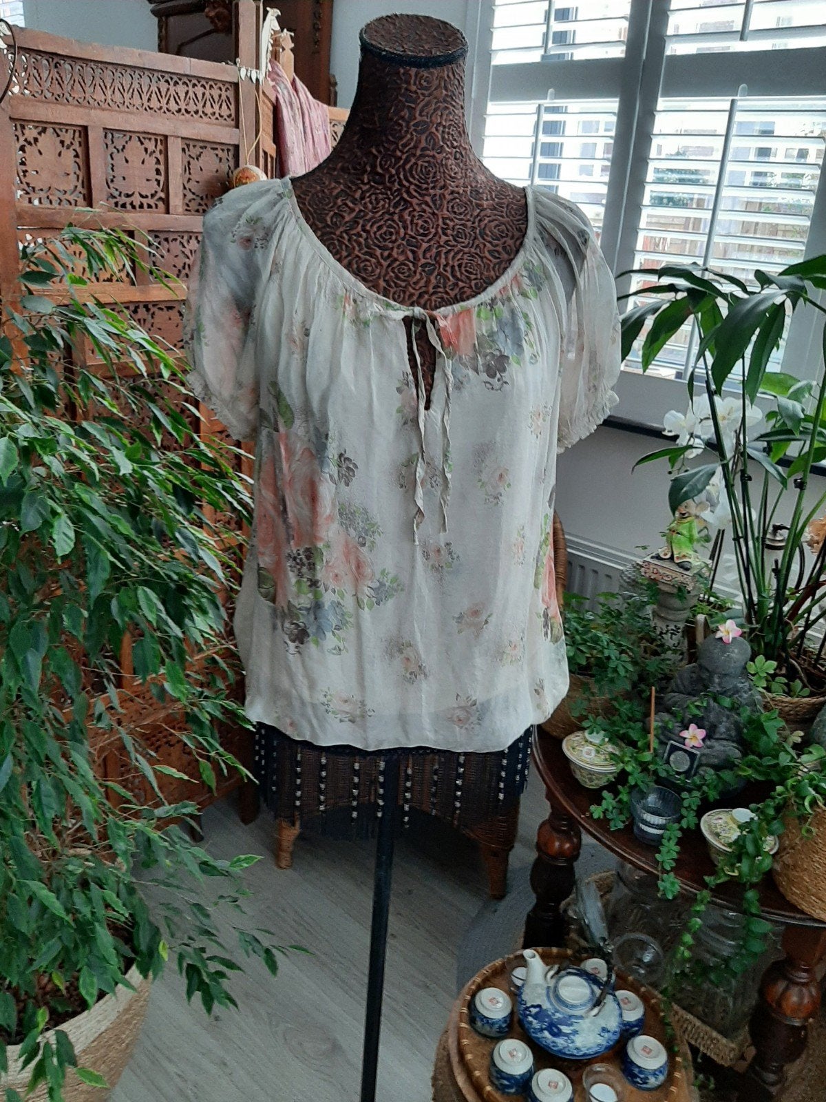 Nieuw!Prachtige blouse/zachte kleuren mt M, Micky, Ophalen of Verzenden, Nieuw, Maat 38/40 (M)