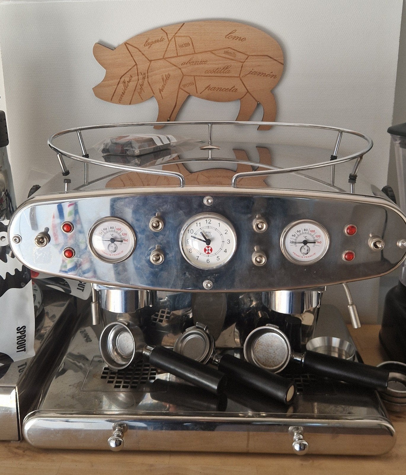 Francis Francis X2 koffiemachine, Witgoed en Apparatuur, Koffiezetapparaten, 10 kopjes of meer, Ophalen, Espresso apparaat, Gemalen koffie