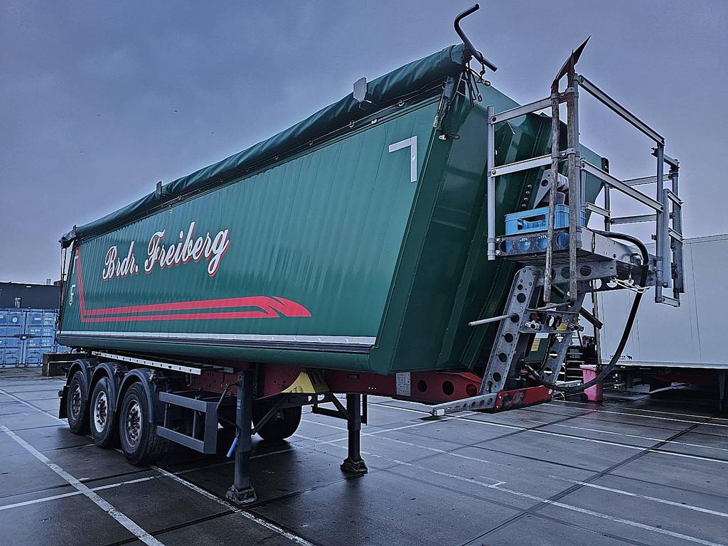 SCHMITZ SKI 24 SL 8.2 38m3 alu, Auto's, Vrachtwagens, Overige kleuren, Bedrijf, ABS, Aanhangers en Opleggers