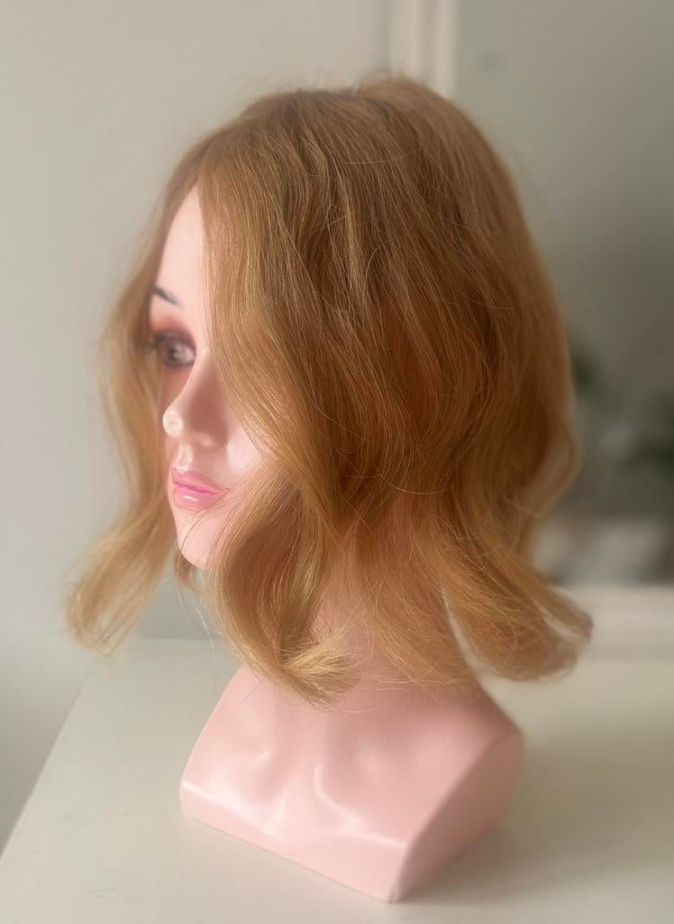 koper rood VIRGIN (echt) hair, topper, haarstuk, Ophalen of Verzenden, Nieuw, Pruik of Haarverlenging