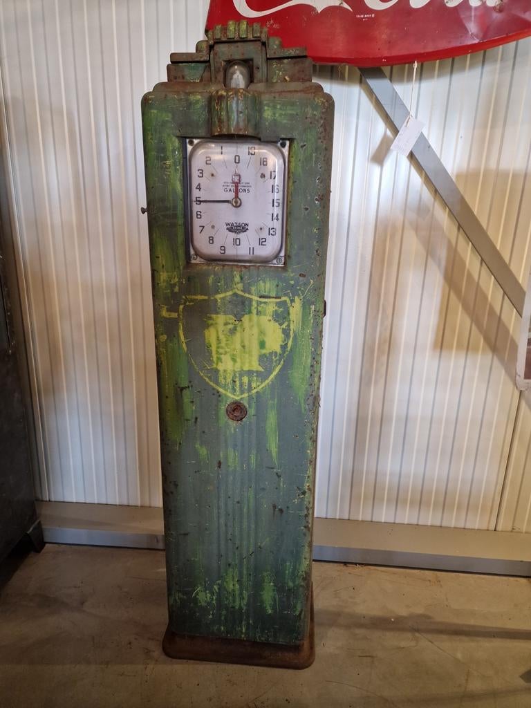 Art deco benzinepomp erie 90 .1938, Ophalen, Gebruikt