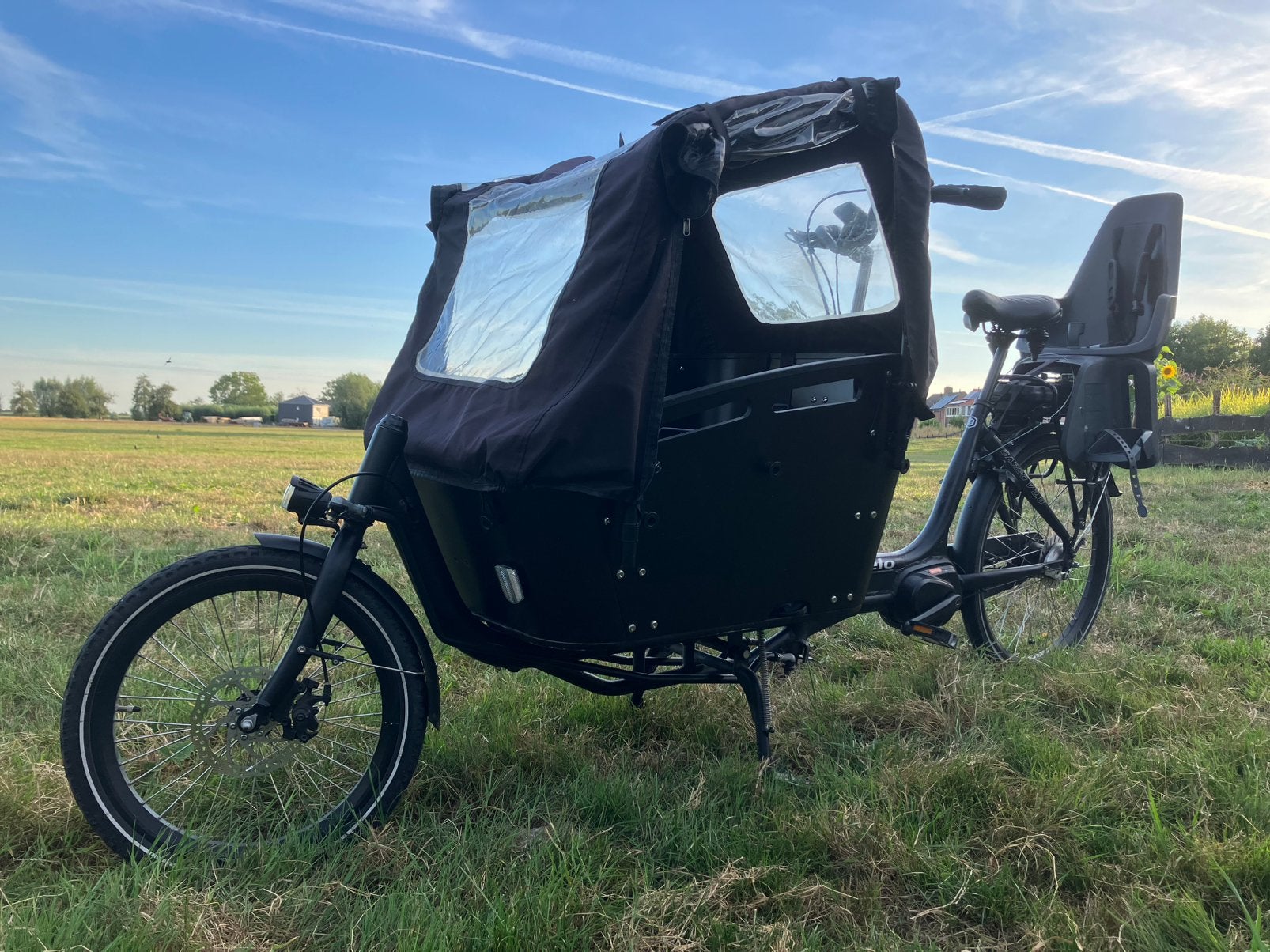 Qivelo vogue carry 2 bakfiets defect - nog heel netjes!, 4 kinderen of meer, Gebruikt, Elektrisch, Schijfrem