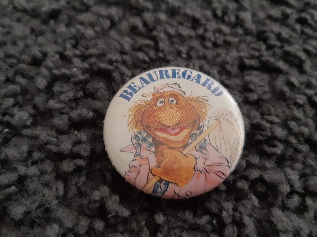 Vintage button Beauregard. The Muppets Show, Ophalen of Verzenden, Overige onderwerpen