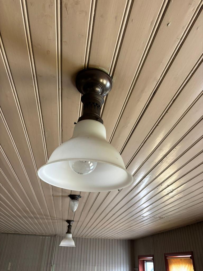 Mooie ouderwetse vintage plafondlampen, Antiek en Kunst, Ophalen